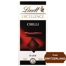 Lindt Excellence Chilli Dark Chocolate-100gram