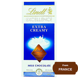 Lindt Excellence Extra Creme Milk Chocolate 100gram