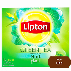 Lipton Green Tea Refreshing Mint 150gram (1.5gram 100 Sachet)