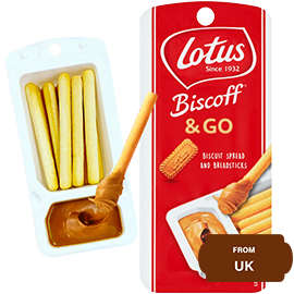 Lotus Biscoff & Go Biscuit Spread and Breadsticks 45grams
