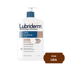 Lubriderm Daily Moisture Body Lotion with Shea + Enriching Cocoa Butter For Dry Skin 473ml