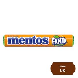 Mentos Chewy Dragees, Fanta Orange Rolls 37.5 gram