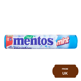 Mentos Chewy Dragees, Mint Rolls 38 gram