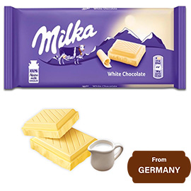 Milka White Chocolate 100gram