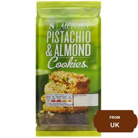M&S 8 All Butter, Pistachios & Almond Cookies 200 gram
