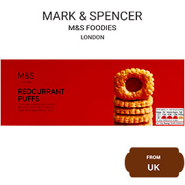 M&S Redcurrant Puffs Pastry Biscuits 100gram