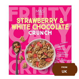 M&S Strawberry & White Chocolate Crunch Cereal-500 gram