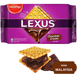 Munchy's Lexus, Chocolate Cream Sandwich Cookies 190gram