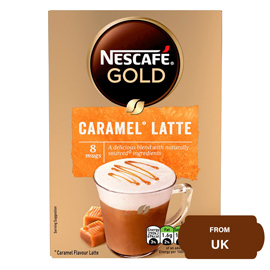 Nescafe Gold Caramel Latte Instant Coffee-136 gram (17 gram x 8 Sachets)