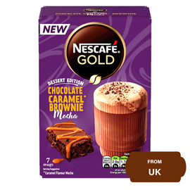 NESCAFÉ GOLD Chocolate Caramel Brownie Mocha-149.8 gram (21.4 gram x 7 Sachets)