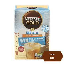 Nescafe Gold Iced Latte Salted Caramel 7 Sachets 101.5 Gram