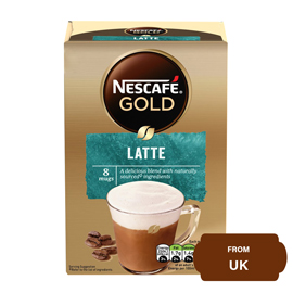 Nescafe Gold Latte Instant Coffee-124 gram (15.5 gram 8 Sachets)