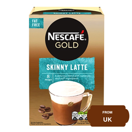 Nescafe Gold Skinny Latte Instant Coffee-156 gram (19.5 gram x 8 Sachets)