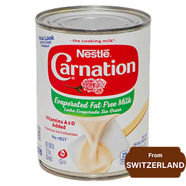 Nestle Carnation Evaporated Fat Free Milk -354 ml