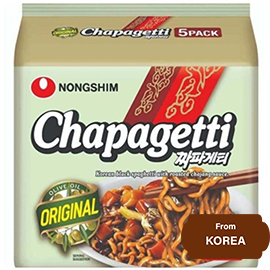 Nongshim Chapagetti Korean Black Spaghetti with Roasted Chajang Sauce 700gram (140g x 5 packet)