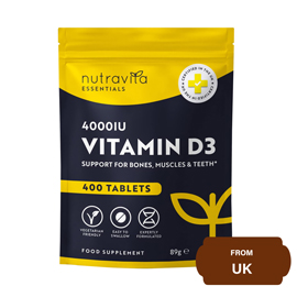 Nutravita Essentials Vitamin D3 Tablets 4000 IU 400 Tablets