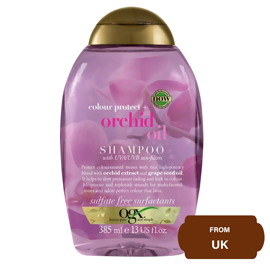 OGX Colour Protect+ Orchid Oil Shampoo with UVA/UVB Sun Filters 385ml