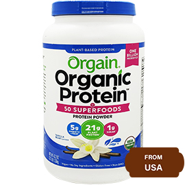 Orgain Organic Plant Based Protein Superfoods Powder (Vanilla Bean) 1.22Kg