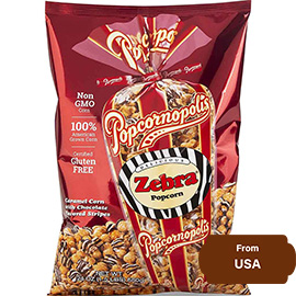 Popcornopolis Zebra Popcorn 680gram