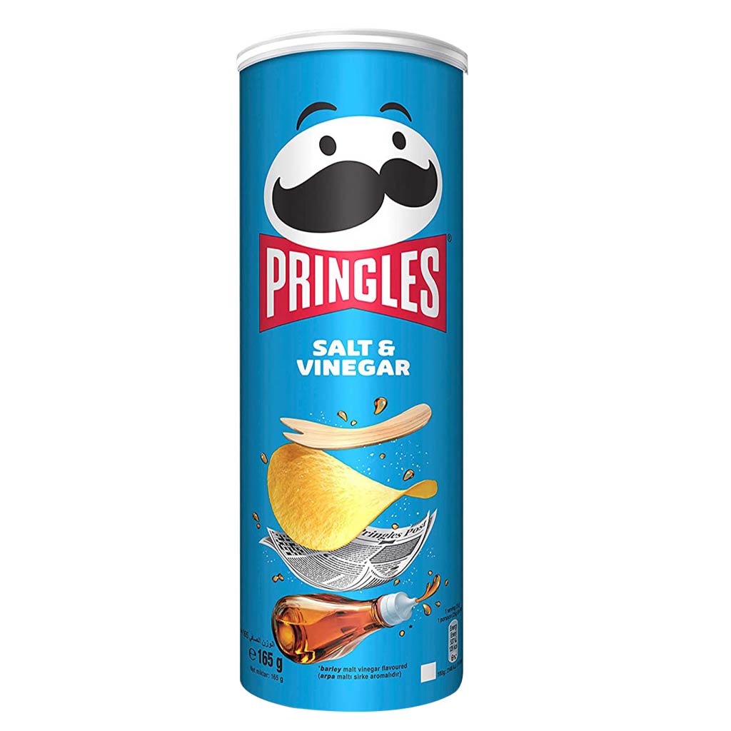 Pringles Salt and Vinegar, Potato Chips 165 gram