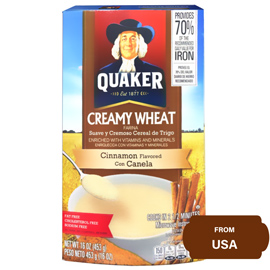Quaker Creamy Wheat Farina, Cinnamon Flavoured 453 gram