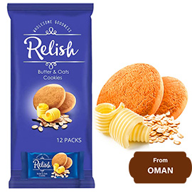 Relish Butter & Oats Cookies(12 Pack) 504gram