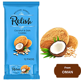 Relish Coconut & Oats Cookies (12 pack) 504gram