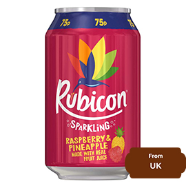 Rubicon Sparkling Raspberry & Pineapple 330 ml, 11.15 fl