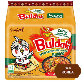 Samyang Buldak Curry Hot Chicken Flavour Ramen 700gram (140g x 5 packet)