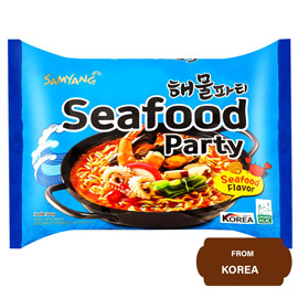 Samyang Seafood Party Ramen Seafood Flavour Noodle Soup-125 gram