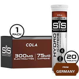 Science in Sport (SIS) Hydro Caffeine Effervescent Tablets, Cola Flavoured