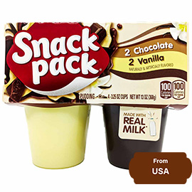 Snack Pack Chocolate and Vanilla Pudding Cups 268gram