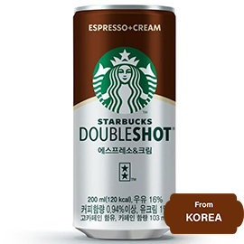 Starbucks Double Shot Coffee Espresso and Cream 200ml