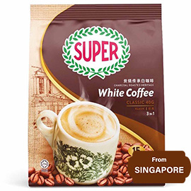 SUPER Charcoal Roasted White Coffee Classic- 600gram (40g x 15 Sachet)