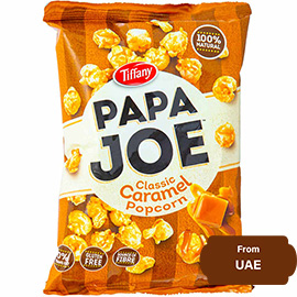 Tiffany Papa Joe Popcorn Classic Caramel 50gram