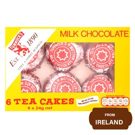 Tunnock's Tea Cakes Milk Chocolate (6 x 24g)-144 gram