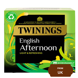 Twinings English Afternoon Light & Refreshing-200 gram (80 tea bags)