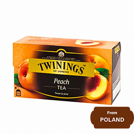 Twinings of London Peach, 50 gram (2gram 25 Sachet)