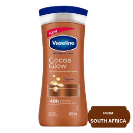Vaseline Intensive Care Cocoa Glow Body Lotion with Pure Cocoa & Shea Butter 400ml