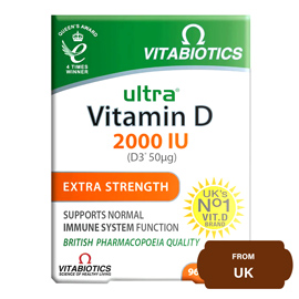 Vitabiotics Ultra Vitamin D 2000IU Extra Strength-96 Mini Tablets