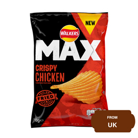 Walkers Max Crispy Chicken Ridged Potato Chips-70 gram