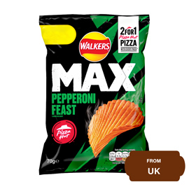 Walkers Max Pizza Hut Pepperoni Feast Chips-70 gram