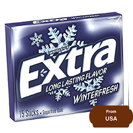 Wrigley's EXTRA Gum Winterfresh Sugar Free Chewing Gum 15 Pcs