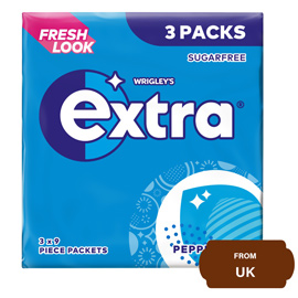 Wrigley's Extra Peppermint Sugar Free Chewing Gum 27 Pieces - 37.8 gram