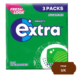 Wrigley's Extra Spearmint Sugar Free Chewing Gum 27 Pieces 37.8 gram