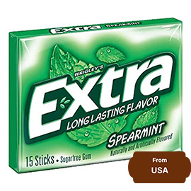 Wrigley's Extra Spearmint Sugar Free Gum -15 Pcs